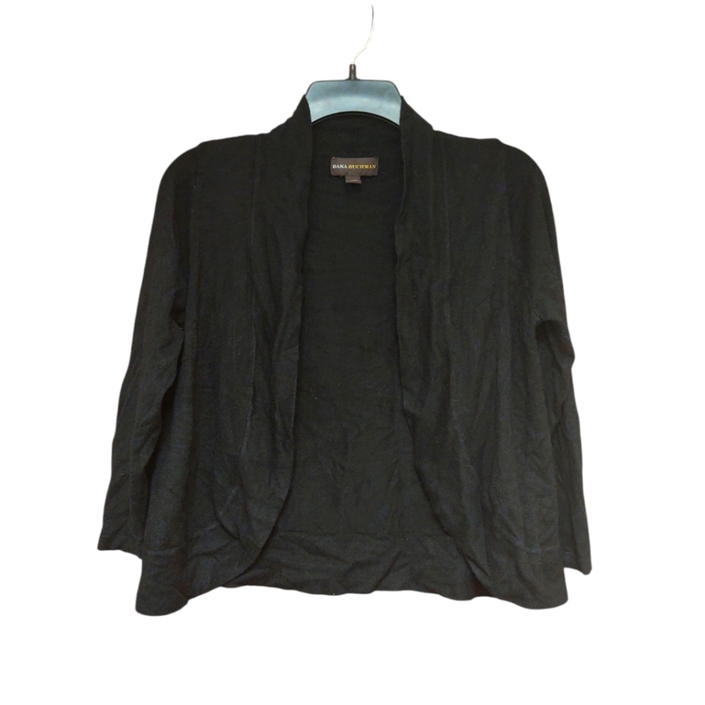 EUC Dana Buchman Open Black Cardigan Size S
